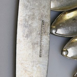 16st Exklusiva gamla matknivar – Silverpläterad elegans från Sverige
