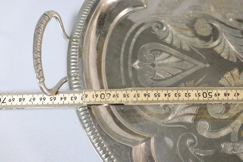 Stor bricka nysilver