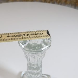Ljusstake, glas, 18cm