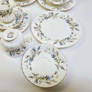 Elegant teservis "Brigadoon" från Royal Albert – 4 set