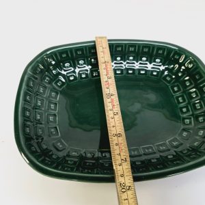 Vintage JIE Gantofta Grönt Serveringsfat – Skandinavisk Retrodesign