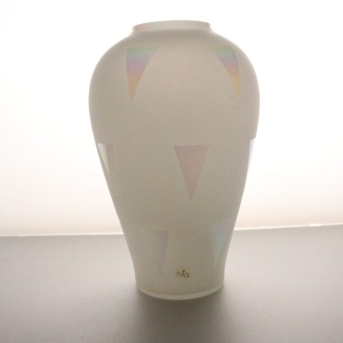 Exklusiv 25cm Glasvas från Sia Glasbruk, Sverige