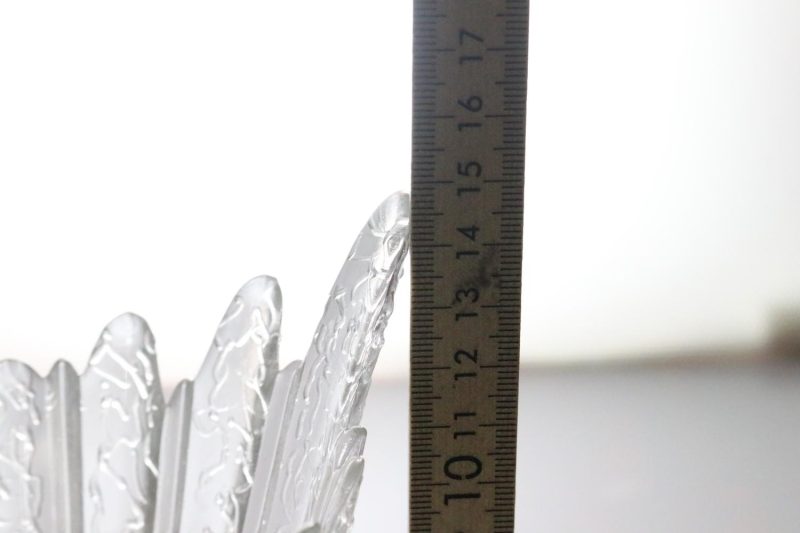 Vacker glasskål, H15cm