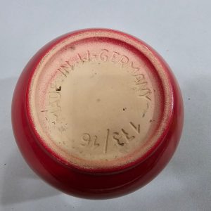 Röd blomkruka W-Germany D 15cm
