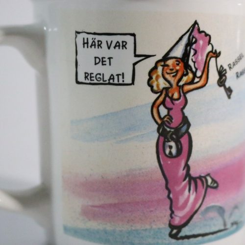 Charmig kaffemugg med humoristisk illustration – "Kerstin"