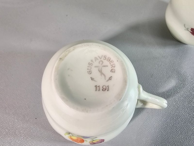 Kaffekoppar, 5 stycken, "1191", porslin, Gustavsberg