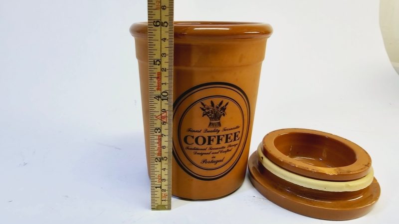 Terrakottaburk för Kaffe – Tillverkad i Portugal