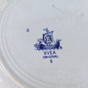 GÖTEBORGS PORSLINFABRIK - 3 x Flata tallrikar - SVEA ORGINAL