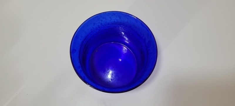 Blå ytterfoder i glas, TROLIGEN SEA GLASBRUK