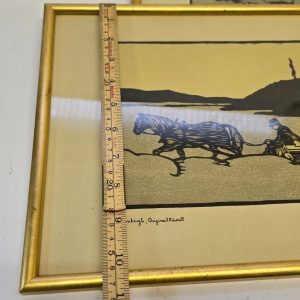 Originalträsnitt av Victor Jernberg – Vackra Motiv från Svensk Landsbygd
