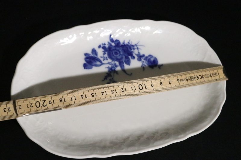Uppläggningsfat, SCHUMANN ARZBERG TRADITION set 1881 ECHT COBALT GERMANY