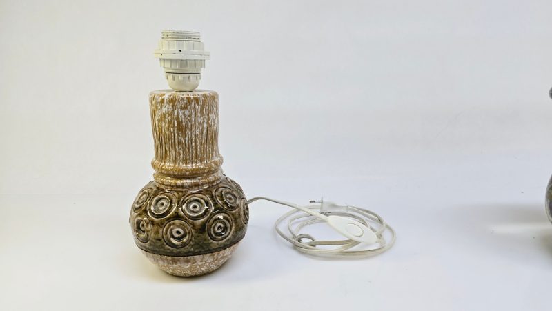 Rustik Bordslampa i Keramik – 26 cm Hög