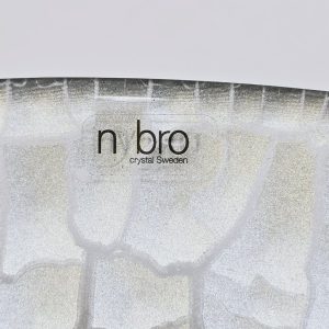 Exklusivt fat från Nybro Crystal – Stort handgjort mästerverk!