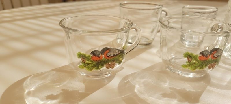 Blandade glas, 7 delar