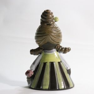Handgjord Figur – Flicka i Klänning, 14 cm