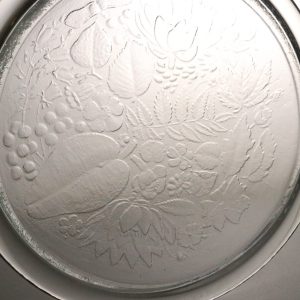 Uppläggningsfat, glas, "Garden" Kosta Boda - Ann Wärff - 30cm
