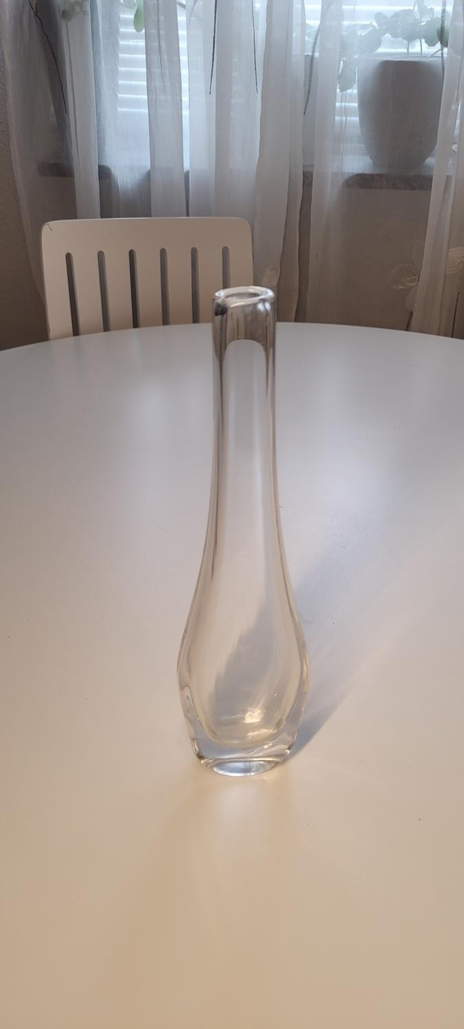 Orrefors Glasvas, signerad, 30cm