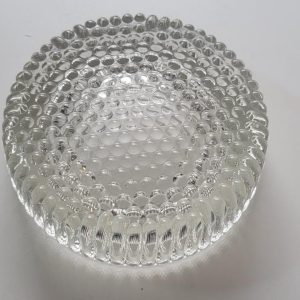 Glasskål / askfat troligen kristall H=4,5cm D=14cm
