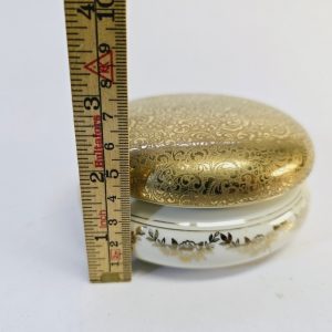 Elegant ALKA Kunst Kronach Burk med Lock – Äkta Gulddekor, Bavaria