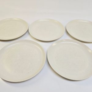 Saltglaserat fat i lergods Andersson & Johansson, Old Höganäs, 35x27cm, spricka