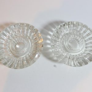 2st bordsljusstakar, glas