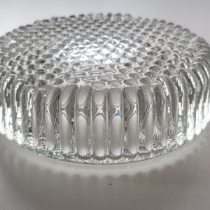 Glasskål / askfat troligen kristall H=4,5cm D=14cm