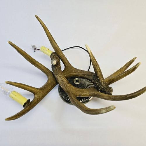 Rustik Vägglampa med Horn – Naturnära Design för Hemmet