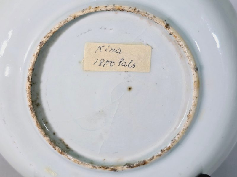 Antik tallrik, Kina, porslin, famille rose, 1800-tal