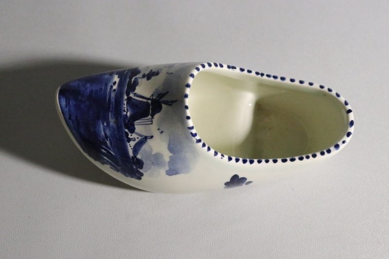 Vintage keramiksko från Delft Blue – Handmålad Holländsk Design