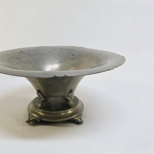 Elegant GAB Tenn-skål från 1933 – Svensk Hantverkshistoria i Tidlös Design