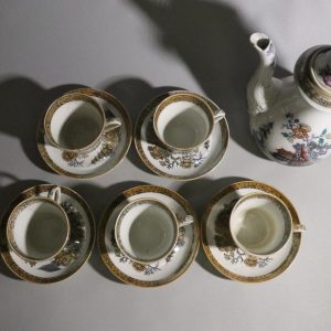 Antik Rörstrand Kaffeservis "Japan" från 1800-talet – En Historisk Skatt