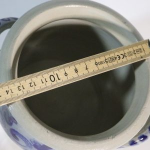 Krus saltglaserat blå dekor - 1L "Syltkruka"
