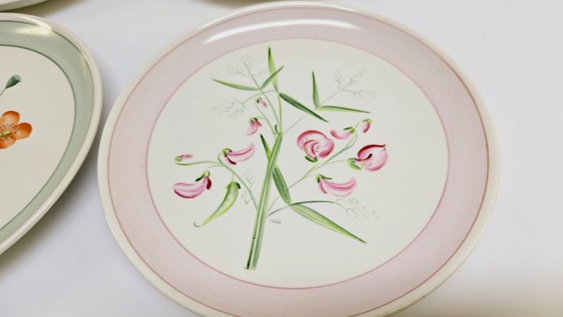 Elegant samling tallrikar – Gefle och Upsala-Ekeby