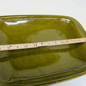 Elegant rektangulärt fat från Höganäs Keramik – Eldfast