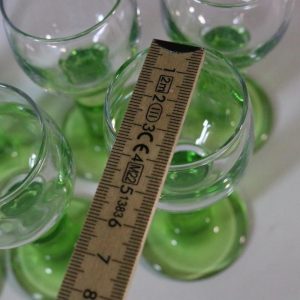 Set med 6 Italienska spritglas, 60 -70-tal, Rocco Bormioli