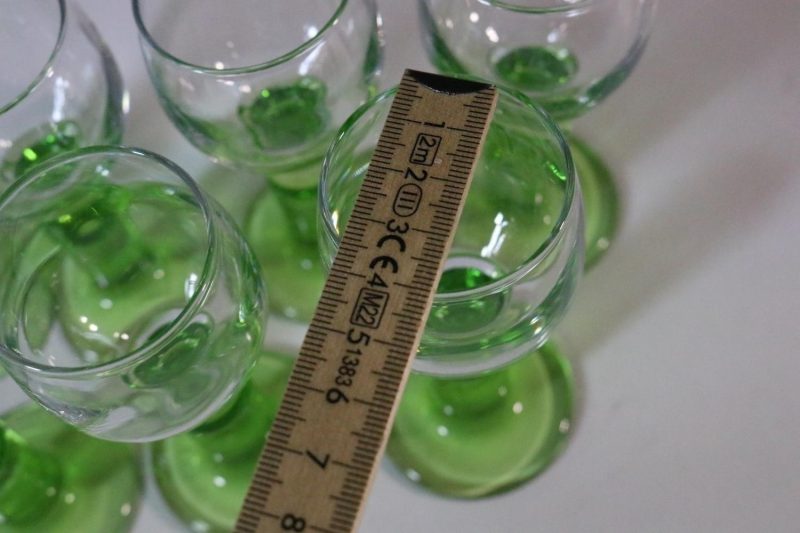 Set med 6 Italienska spritglas, 60 -70-tal, Rocco Bormioli
