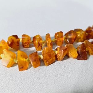 Vintage Halsband Bärnsten Stenar