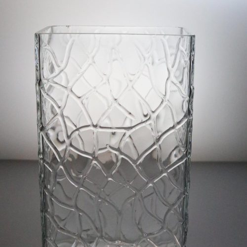 Vacker rektangulär Vas, 19,5cm