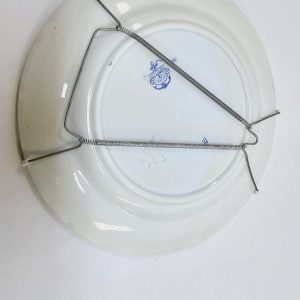 Gustavsberg "Göteborg" – Elegant Antik Tallrik med Blå Dekor