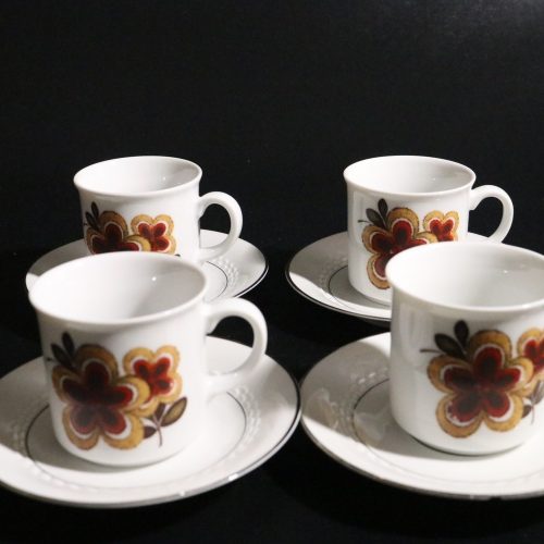 Set med 4 kaffekoppar och fat – Winterling Bavaria Roslau