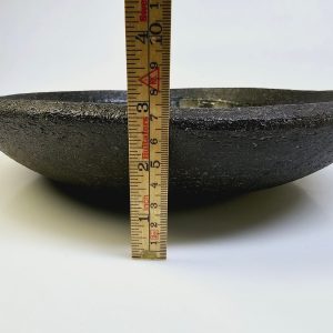 Unik och Handgjord Keramisk Skål med Båtmotiv, 34,5 cm