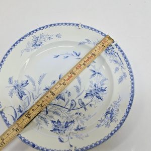 Gustavsberg "Göteborg" – Elegant Antik Tallrik med Blå Dekor