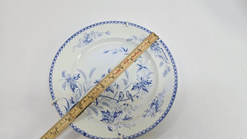 Gustavsberg "Göteborg" – Elegant Antik Tallrik med Blå Dekor