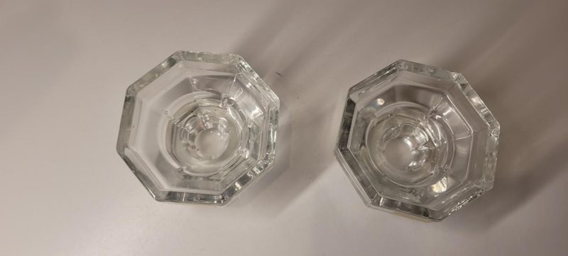 Luminarc Vintage ljusstakar i klarglas, ljusstakar, för middag