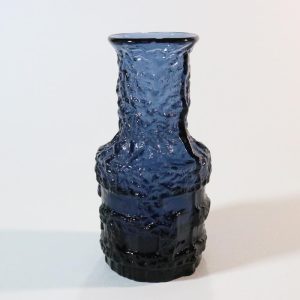 Mindre blå glasvas - kobolt, Göte Augustsson, Ruda glasbruk