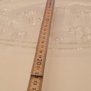 Avlångt glasfat, uppläggningsfat, 39cm