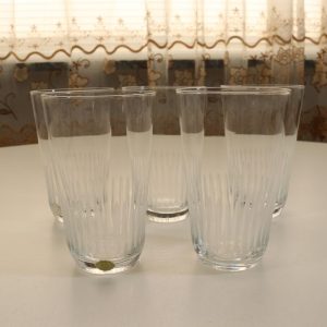 Glasservis med segelbåtsdesign - 14 delar - Mitten av 1900-talet