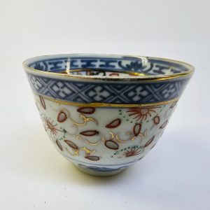 Ishink av glas med handtag i hårdnad skinn - Italien