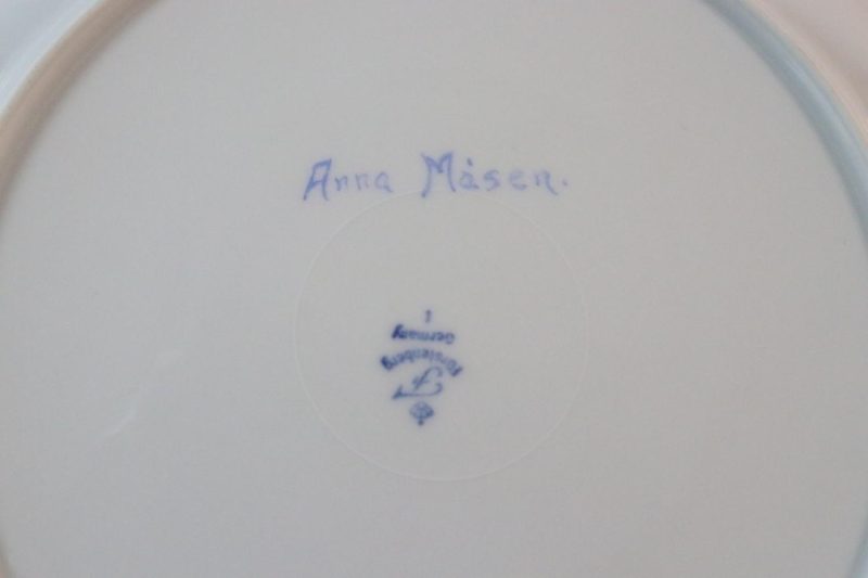 6st mattallrikar från Furstenberg Germany "Anna Måsen"