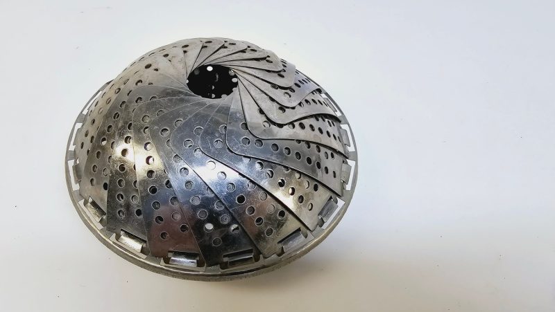 Hopfällbar ångkorg i rostfritt stål – 23 cm